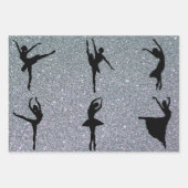 Glittery Ballet Dance Ballerina Dancer Geschenkpapier Set (Vorderseite 2)