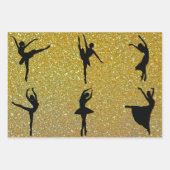 Glittery Ballet Dance Ballerina Dancer Geschenkpapier Set (Vorderseite 3)