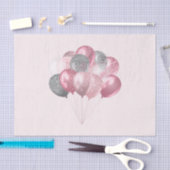Glittery Balloon Bunch in Pink und Silver Seidenpapier (Handwerk)