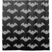 Glittery Bat Halloween Duschvorhang (Vorderseite)