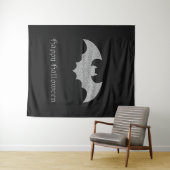 Glittery Bat Halloween Foto Hintergrund Wandteppich (Beispiel (Horizontal))
