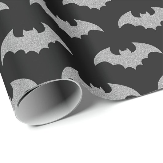 Glittery Bat Halloween Geschenkpapier (Rolleneckpunkt)