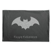 Glittery Bat Halloween Kissenbezug (Rückseite)
