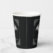 Glittery Bat Halloween Pappbecher (Rechts)