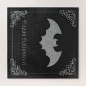 Glittery Bat Halloween Puzzle (Horizontal)