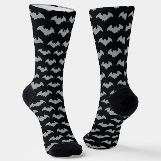 Glittery Bat Halloween Socken (Gewinkelt)