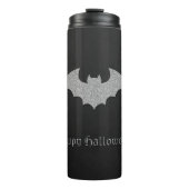 Glittery Bat Halloween Thermosbecher (Vorderseite)