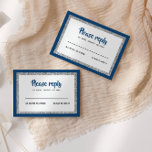 Glittery Bat Mitzvah Navy Blau und Silver RSVP Karte<br><div class="desc">Diese trendige Einsteckkarte weist eine fette Schrift auf der Vorderseite auf,  die in silberfarbenem Glitzer und Weiß gehalten ist und eine solide Rückfärbung aufweist. Fügen Sie den Text mithilfe des Vorlagenformulars hinzu. Ändern Sie den Schriftart,  das Layout und die Farben mithilfe der Funktion Anpassen.</div>