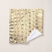 Glittery Beads Personalisiert Glitzy Badhandtuch Set (Waschlappen)