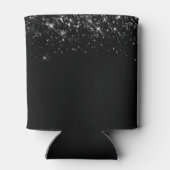 Glittery Black 21. Geburtstag Dosenkühler (Rückseite)