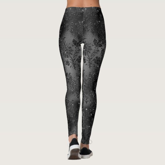 Glittery Black Leggings (Rückseite)
