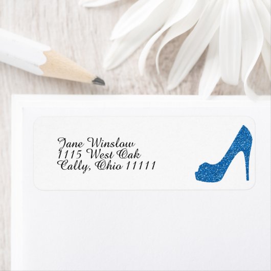 Glittery Blue High Heel (Insitu)