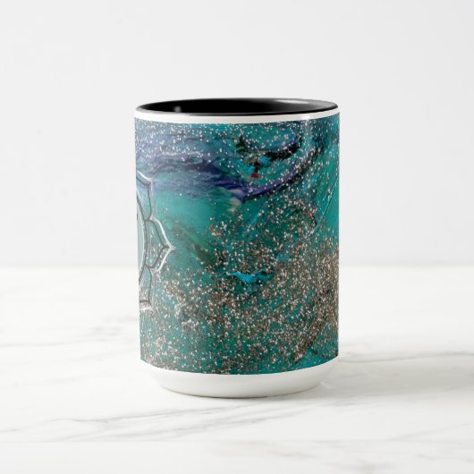 Glittery Blue Tasse (Zentrum)