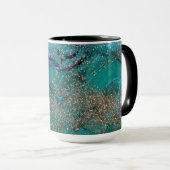 Glittery Blue Tasse (VorderseiteRechts)