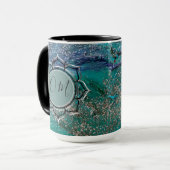 Glittery Blue Tasse (Vorderseite Links)