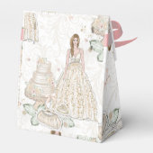 Glittery Bridal Wedding Pattern Geschenkschachtel (Rückseite)