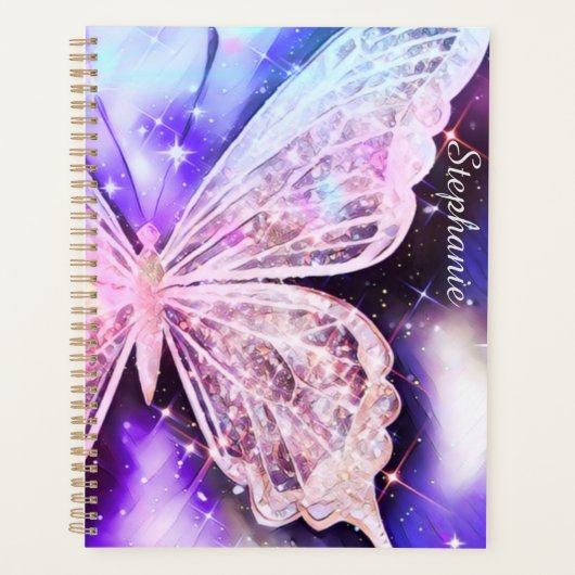 Glittery Butterfly Planer (Vorderseite)