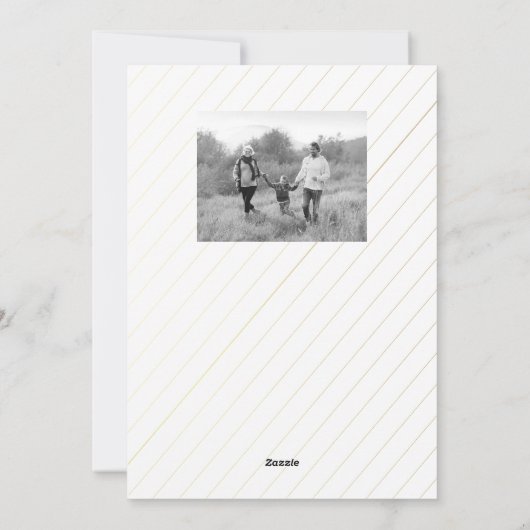 Glittery Cheers Feiertagskarte (Rückseite)