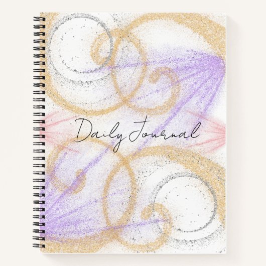 Glittery Daily Journal Notizblock (Vorderseite)