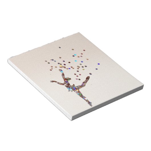 Glittery Dancer Notizblock (angewinkelt)