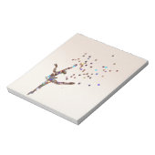 Glittery Dancer Notizblock (Rotiert)
