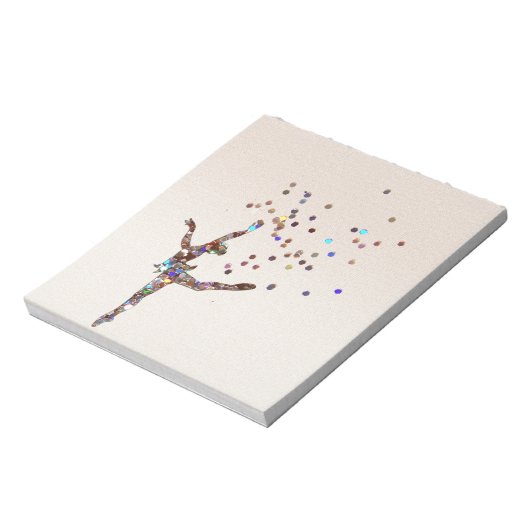 Glittery Dancer Notizblock (Rotiert)