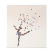 Glittery Dancer Notizblock (Vorderseite)