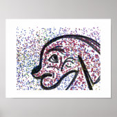 Glittery Dog Poster (Vorne)