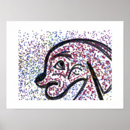 Glittery Dog Poster