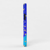 Glittery Dreamy Blue Monogram Case-Mate iPhone Hülle (Hinten/Rechts)