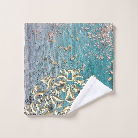 Glittery-Edelstein-Mandala-Handtuch-Set Badhandtuch Set