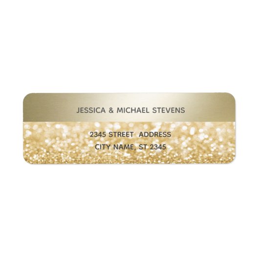 Glittery Eleganter moderner Goldstreifen (Vorne)