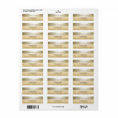 Glittery Eleganter moderner Goldstreifen (Vorne)