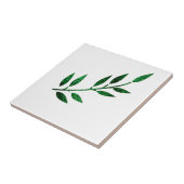 Glittery Emerald Green Leaf Geschenkdekor Gastgesc Fliese (Seite)