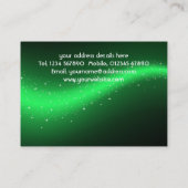 Glittery Entwurfs-Visitenkarte Visitenkarte (Rückseite)