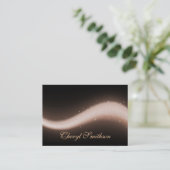 Glittery Entwurfs-Visitenkarte Visitenkarte (Stehend Vorderseite)