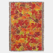 Glittery Fall Maple Blätter Decke (Vorderseite Vertikal)