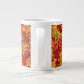 Glittery Fall Maple Blätter Jumbo-Tasse (Rückseite)