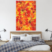 Glittery Fall Maple Blätter Leinwanddruck (Insitu (Schlafzimmer))