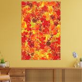 Glittery Fall Maple Blätter Leinwanddruck (Insitu (Wohnzimmer))