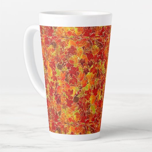 Glittery Fall Maple Blätter Milchtasse (Linke Ecke)