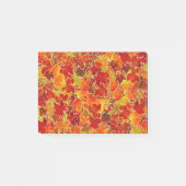 Glittery Fall Maple Blätter Post-it Klebezettel (Vorderseite)