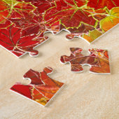 Glittery Fall Maple Blätter Puzzle (Seite)