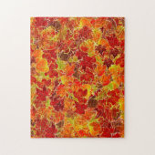 Glittery Fall Maple Blätter Puzzle (Vertikal)