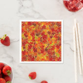 Glittery Fall Maple Blätter Serviette (Beispiel)