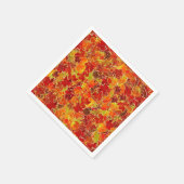 Glittery Fall Maple Blätter Serviette (Ecke)
