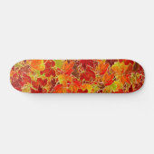 Glittery Fall Maple Blätter Skateboard (Horizontal)