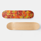 Glittery Fall Maple Blätter Skateboard (Horizontal)