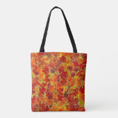 Glittery Fall Maple Blätter Tasche (Rückseite)