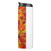 Glittery Fall Maple Blätter Thermosbecher (Nach rechts gedreht)